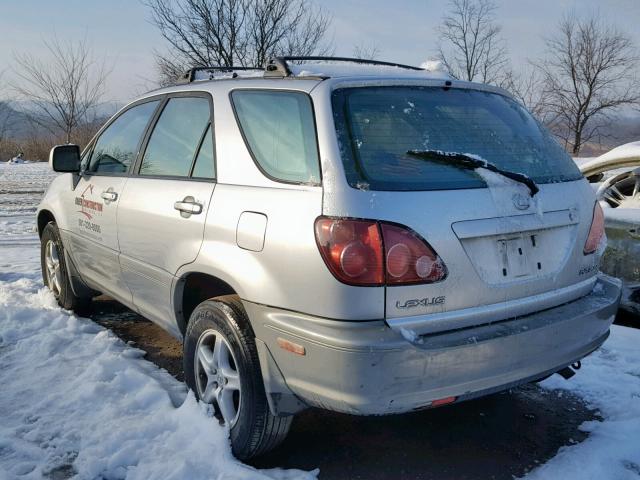 JT6HF10U8X0045828 - 1999 LEXUS RX 300 GRAY photo 3