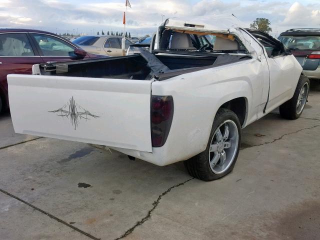 1GCCS148668262709 - 2006 CHEVROLET COLORADO WHITE photo 4