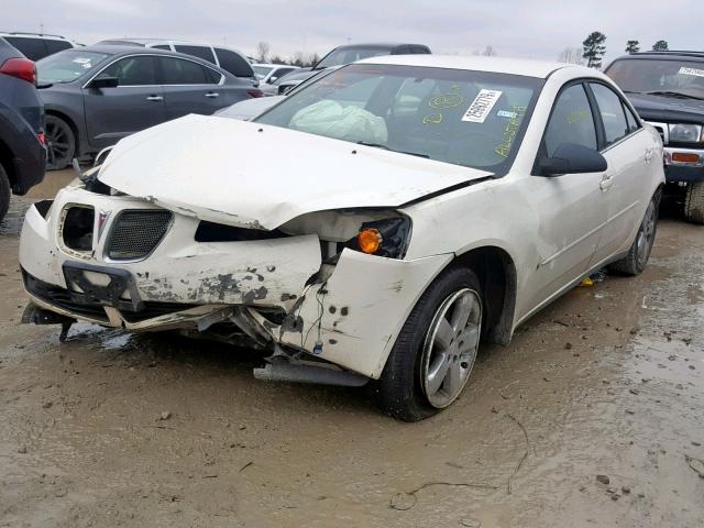 1G2ZH58NX74243111 - 2007 PONTIAC G6 GT WHITE photo 2