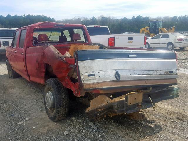 1FTJW35H7REA07465 - 1994 FORD F350 RED photo 3