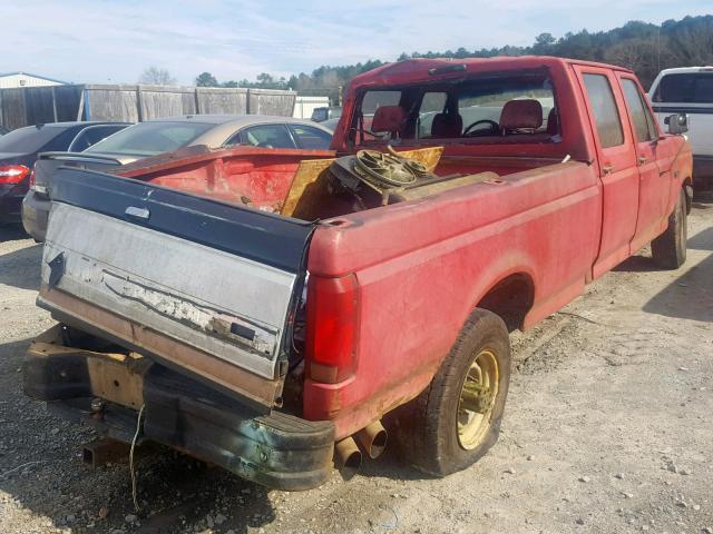 1FTJW35H7REA07465 - 1994 FORD F350 RED photo 4