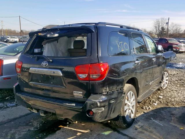 5TDJY5G17HS151581 - 2017 TOYOTA SEQUOIA LI BLACK photo 4