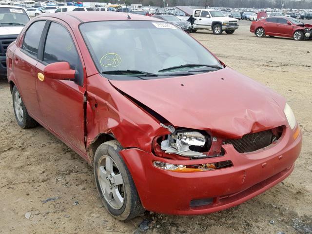 KL1TD52675B313209 - 2005 CHEVROLET AVEO BASE 勃艮第红 照片 1
