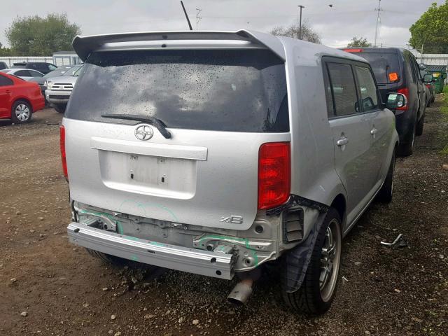 JTLKE50E081032671 - 2008 TOYOTA SCION XB 银色 照片 4
