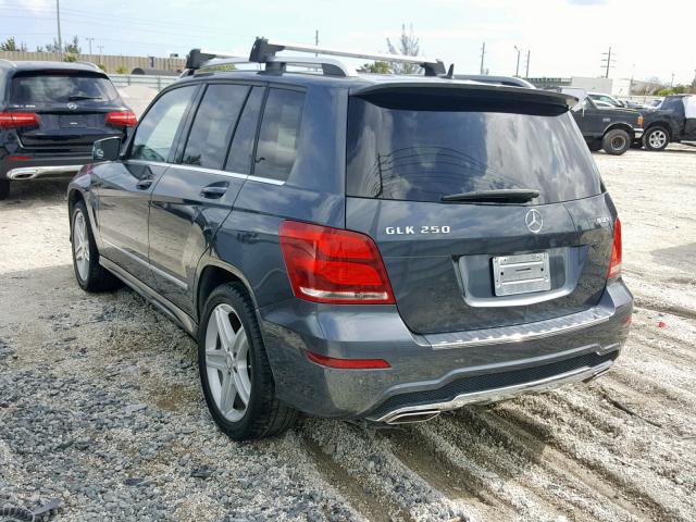 WDCGG0EB2EG177677 - 2014 MERCEDES-BENZ GLK 250 BL GRAY photo 3