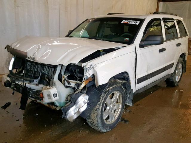 1J4GR48K45C575199 - 2005 JEEP GRAND CHER WHITE photo 2