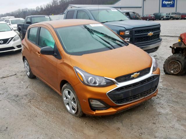 KL8CB6SAXKC706757 - 2019 CHEVROLET SPARK LS ORANGE photo 1