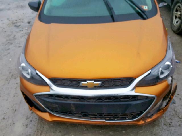 KL8CB6SAXKC706757 - 2019 CHEVROLET SPARK LS ORANGE photo 7