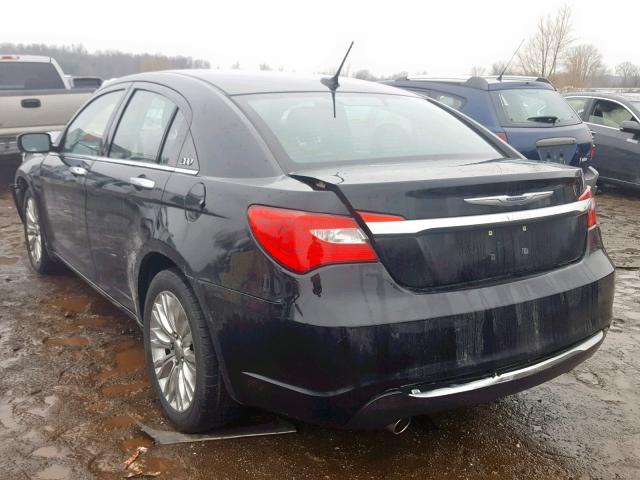 1C3BC2FG0BN607364 - 2011 CHRYSLER 200 LIMITE BLACK photo 3