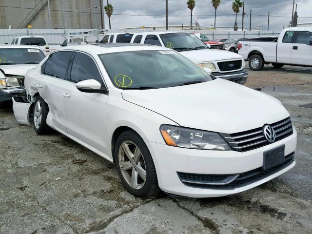 1VWBP7A39CC083062 - 2012 VOLKSWAGEN PASSAT SE WHITE photo 1