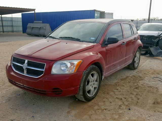 1B3HB28B18D714336 - 2008 DODGE CALIBER RED photo 2