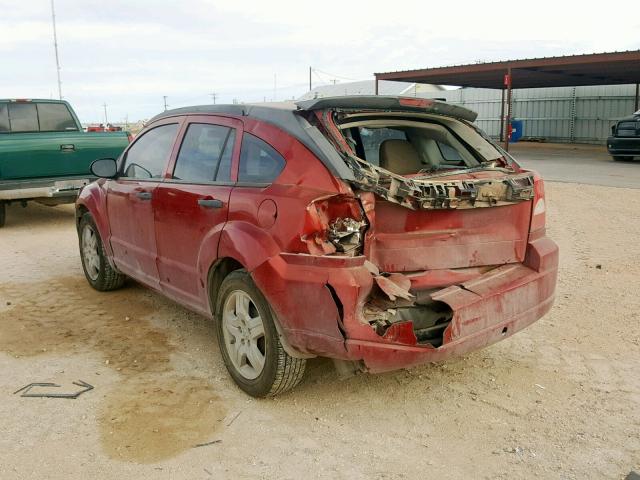 1B3HB28B18D714336 - 2008 DODGE CALIBER RED photo 3