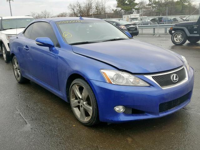 JTHFF2C27A2507998 - 2010 LEXUS IS 250 BLUE photo 1