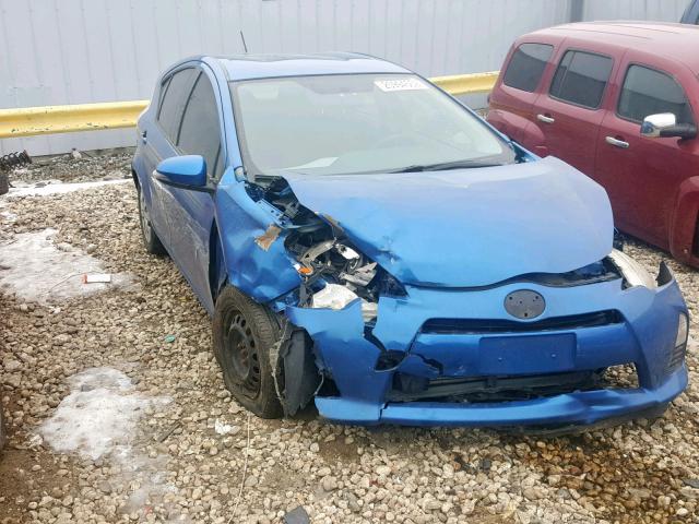 JTDKDTB36C1524970 - 2012 TOYOTA PRIUS C BLUE photo 1