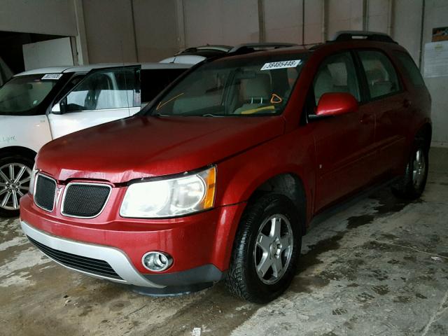 2CKDL63F166104789 - 2006 PONTIAC TORRENT RED photo 2