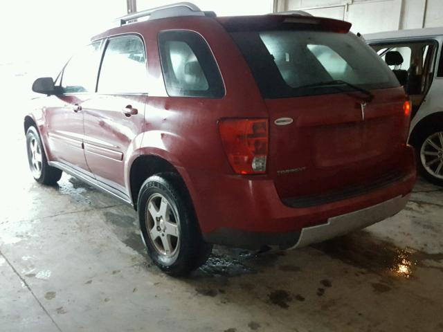 2CKDL63F166104789 - 2006 PONTIAC TORRENT RED photo 3