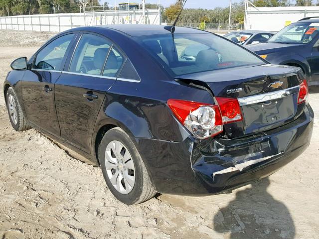 1G1PD5SH8C7176253 - 2012 CHEVROLET CRUZE LS BLACK photo 3