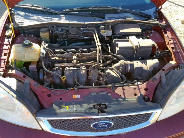 1FAFP34N16W136128 - 2006 FORD FOCUS ZX4 RED photo 7