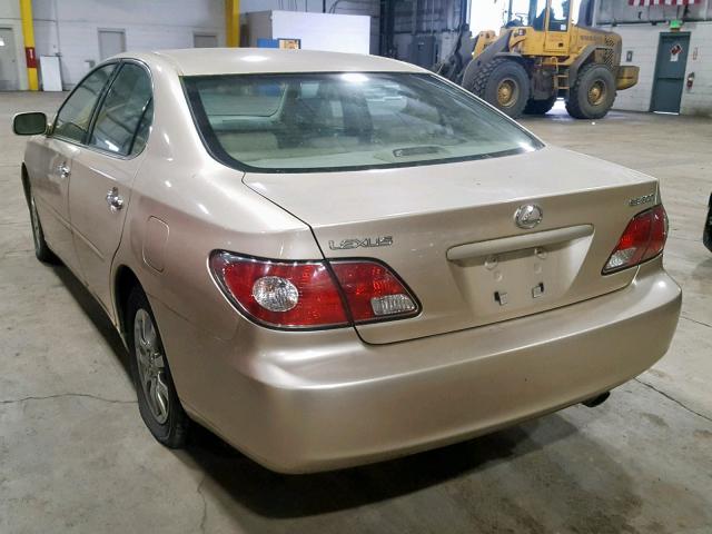 JTHBF30G630122029 - 2003 LEXUS ES 300 GOLD photo 3