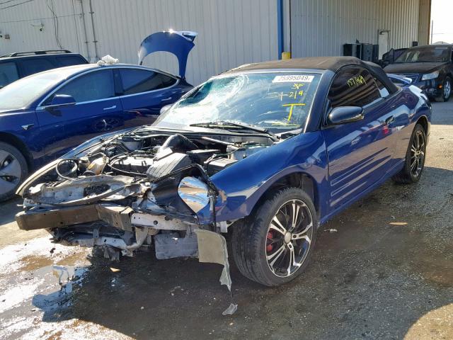 4A3AE45G73E086947 - 2003 MITSUBISHI ECLIPSE SP BLUE photo 2