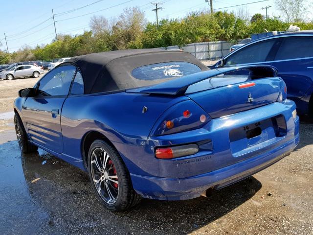 4A3AE45G73E086947 - 2003 MITSUBISHI ECLIPSE SP BLUE photo 3