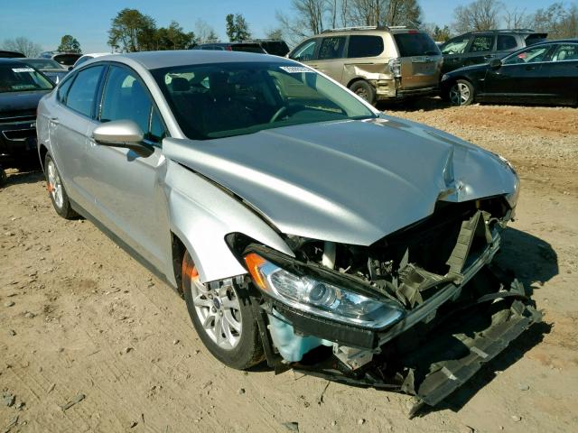 1FA6P0G79F5116937 - 2015 FORD FUSION S SILVER photo 1