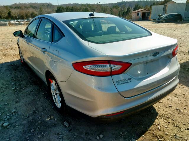 1FA6P0G79F5116937 - 2015 FORD FUSION S SILVER photo 3