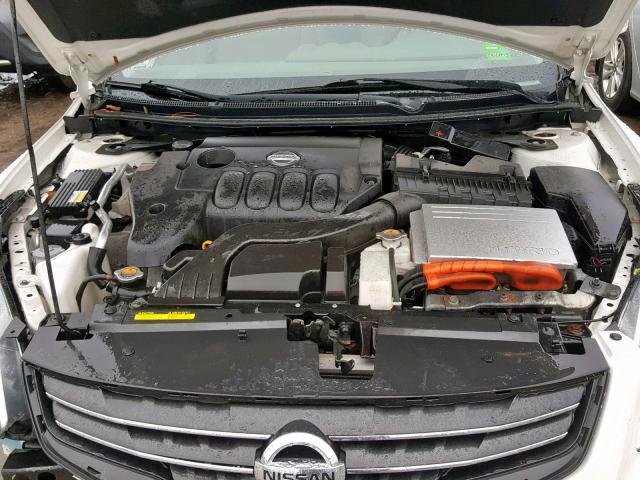 1N4CL2APXAC112791 - 2010 NISSAN ALTIMA HYB WHITE photo 7