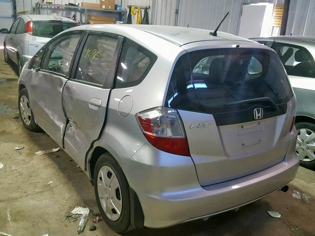 JHMGE8H3XDC052803 - 2013 HONDA FIT SILVER photo 3