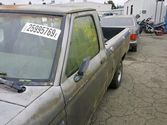1FTCR10UXMPA11306 - 1991 FORD RANGER SILVER photo 9
