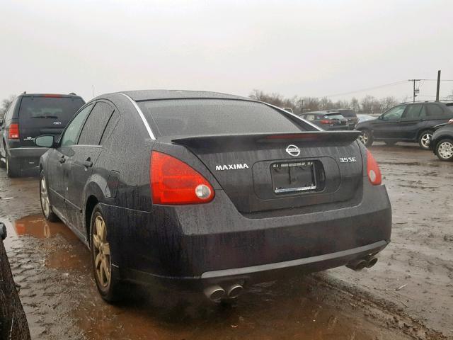 1N4BA41EX8C817970 - 2008 NISSAN MAXIMA SE BLACK photo 3