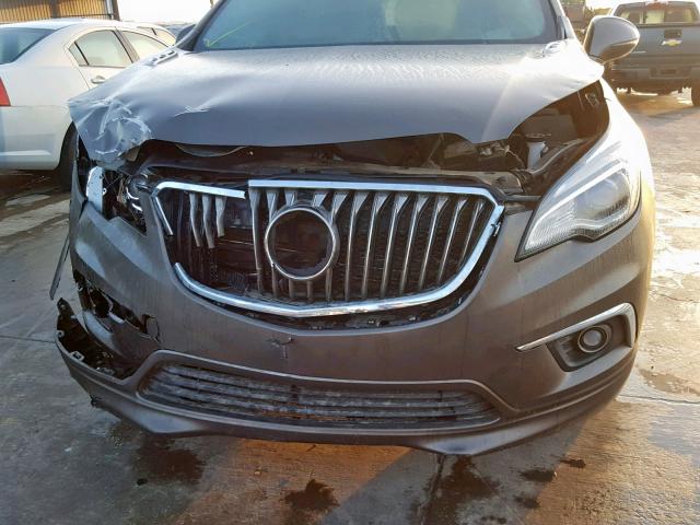 LRBFXBSA7HD125636 - 2017 BUICK ENVISION E BROWN photo 9