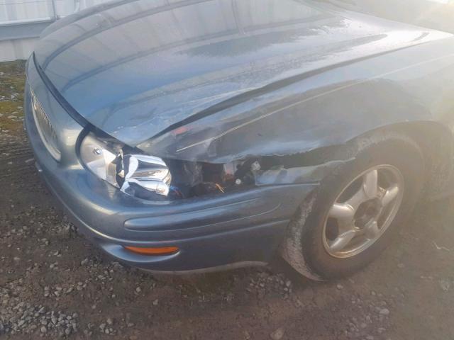 1G4HR54K4YU201174 - 2000 BUICK LESABRE LI BLUE photo 9