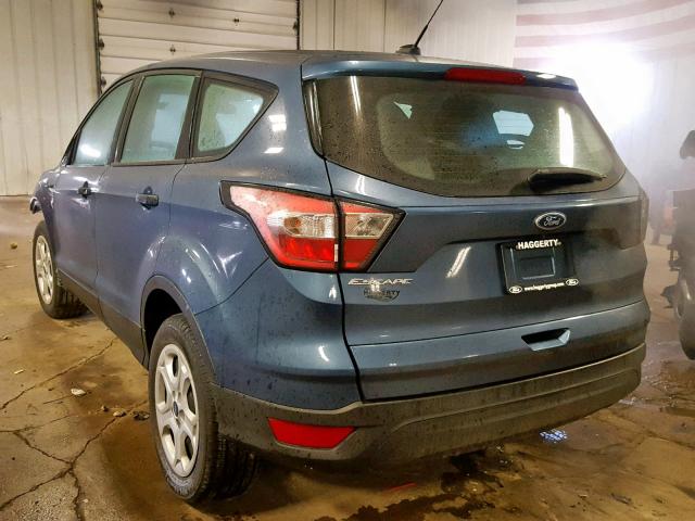 1FMCU0F76JUB99938 - 2018 FORD ESCAPE S BLUE photo 3