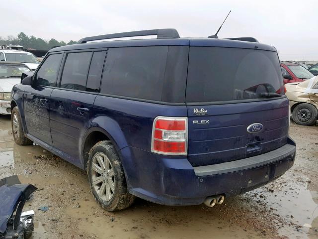 2FMGK5BC5BBD24166 - 2011 FORD FLEX SE BLUE photo 3