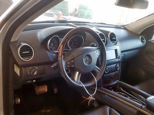 4JGBB75E86A146435 - 2006 MERCEDES-BENZ ML 500 SILVER photo 9