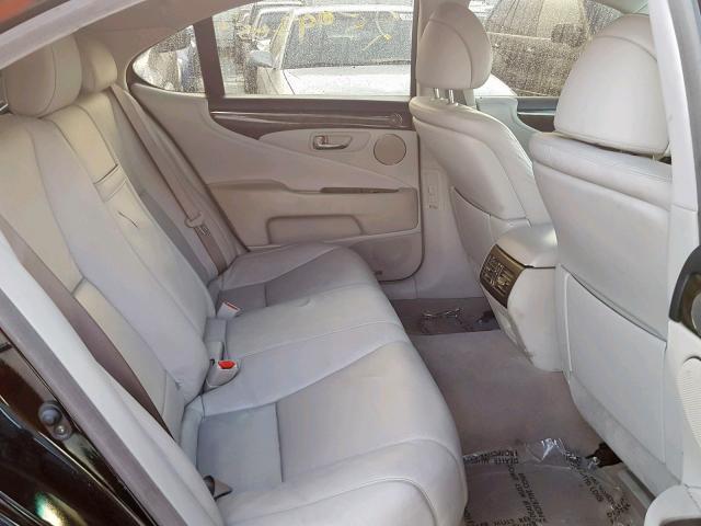 JTHBL46F175006310 - 2007 LEXUS LS 460 BLACK photo 6