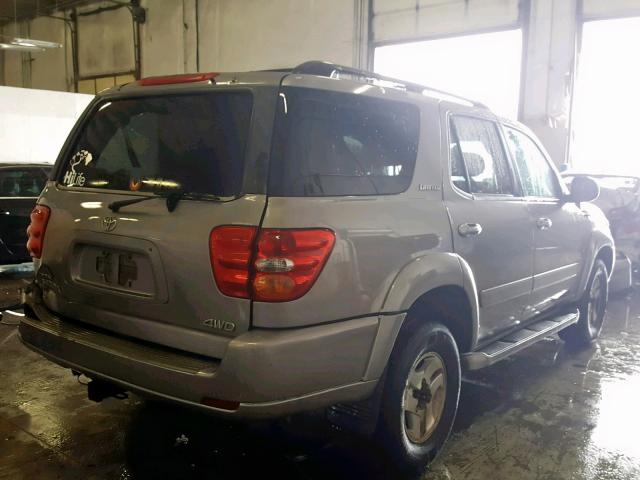 5TDBT48AX1S000963 - 2001 TOYOTA SEQUOIA LI SILVER photo 4