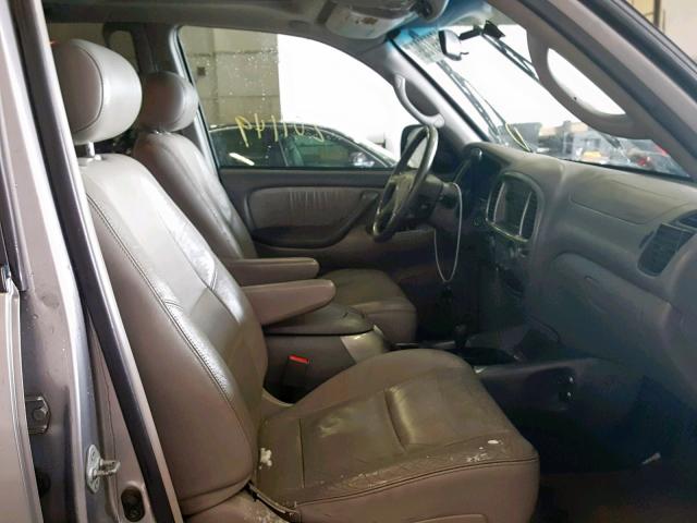 5TDBT48AX1S000963 - 2001 TOYOTA SEQUOIA LI SILVER photo 5