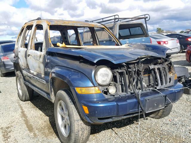 1J4GL58K55W647534 - 2005 JEEP LIBERTY LI BLUE photo 1