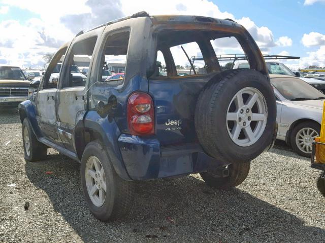 1J4GL58K55W647534 - 2005 JEEP LIBERTY LI BLUE photo 3