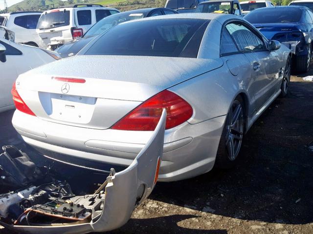 WDBSK75F35F090739 - 2005 MERCEDES-BENZ SL 500 SILVER photo 4