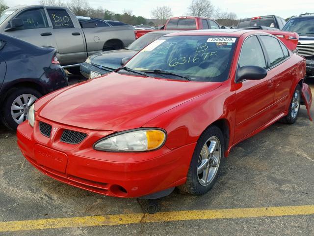 1G2NF52E14M631675 - 2004 PONTIAC GRAND AM S RED photo 2