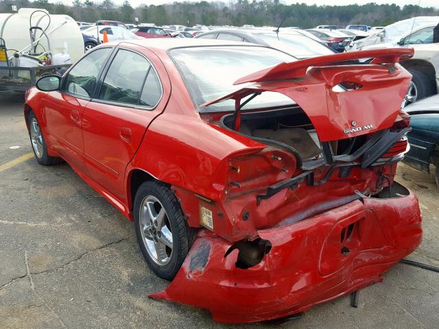 1G2NF52E14M631675 - 2004 PONTIAC GRAND AM S RED photo 3