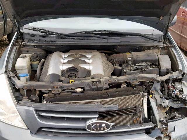 KNDMB233676175857 - 2007 KIA SEDONA EX BLUE photo 7