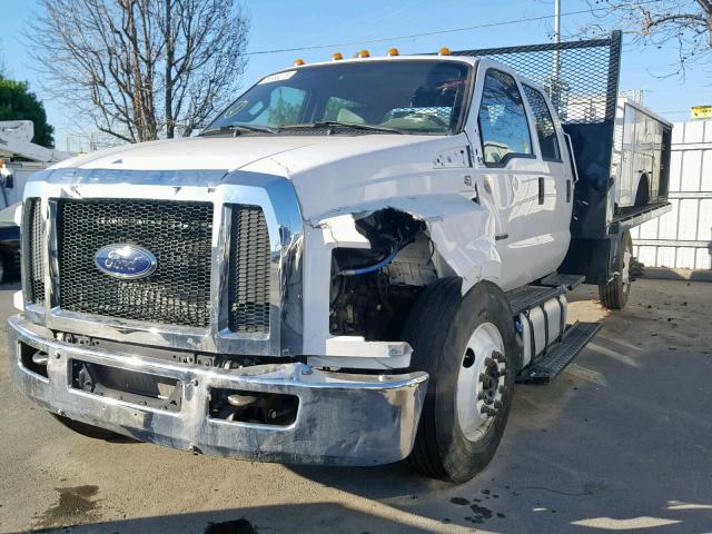 1FDNW6DE0HDB04873 - 2017 FORD F650 SUPER WHITE photo 2