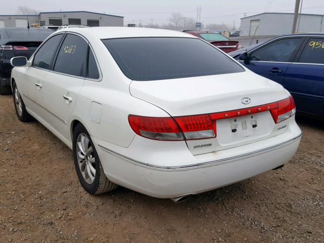 KMHFC46F16A088429 - 2006 HYUNDAI AZERA SE WHITE photo 3