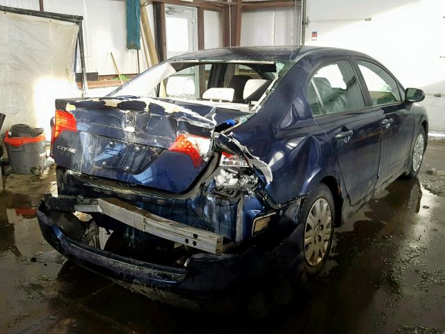 2HGFA16397H029485 - 2007 HONDA CIVIC DX BLUE photo 4