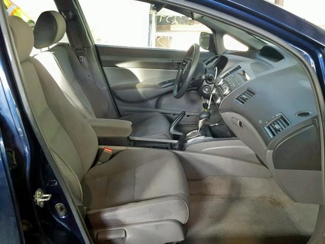 2HGFA16397H029485 - 2007 HONDA CIVIC DX BLUE photo 5