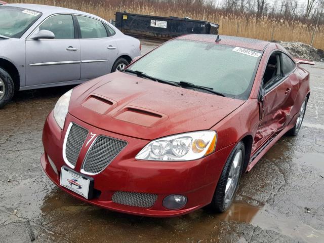 1G2ZM177284206837 - 2008 PONTIAC G6 GXP RED photo 2